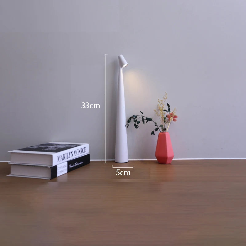 Lampe de Bureau LED Rechargeable – Tactile & Dimmable – Design Créatif – Ambiance Salon, Bureau ou Chambre