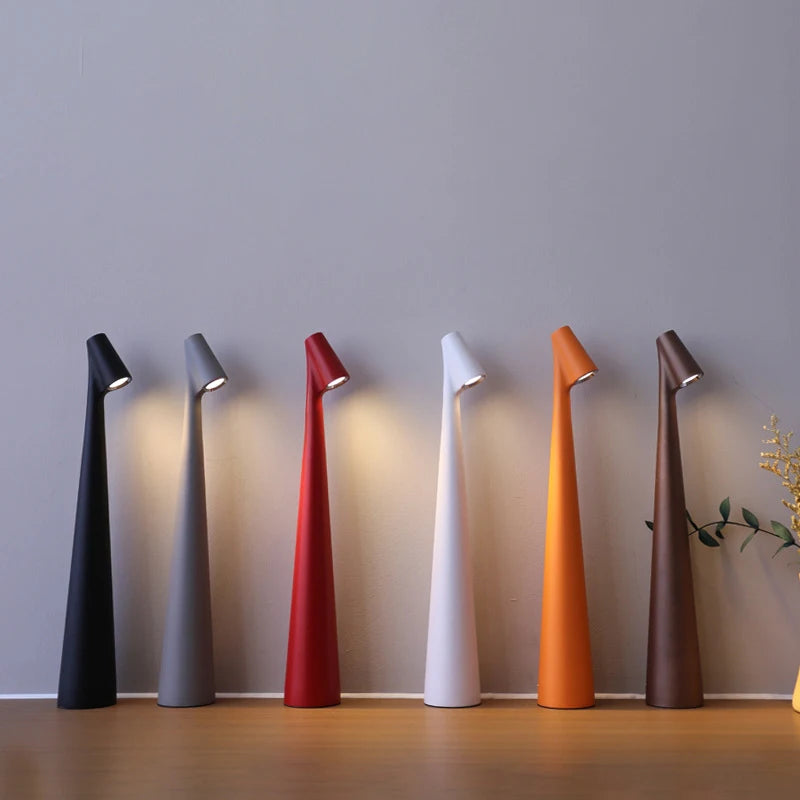 Lampe de Bureau LED Rechargeable – Tactile & Dimmable – Design Créatif – Ambiance Salon, Bureau ou Chambre