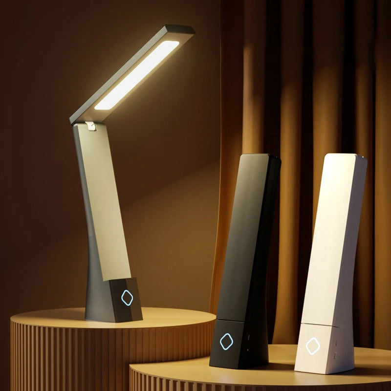 Lampe de Bureau LED Pliable – Rechargeable ou à Brancher