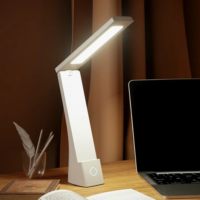 Lampe de Bureau LED Pliable – Rechargeable ou à Brancher