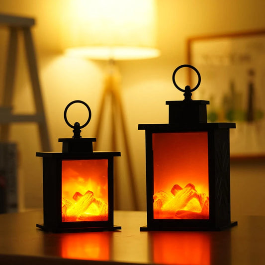 Lampe à effet de flamme LED - Ambiance cheminée chaleureuse